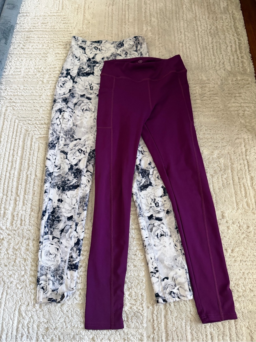 Lot of 2 Women's Athleisure High-Waist Performance Leggings
